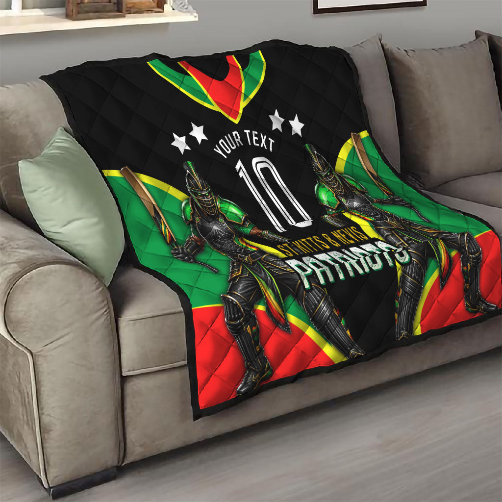 Personalized St Kitts And Nevis Patriots Cricket Quilt Dynamic Player Celebration Team Pride