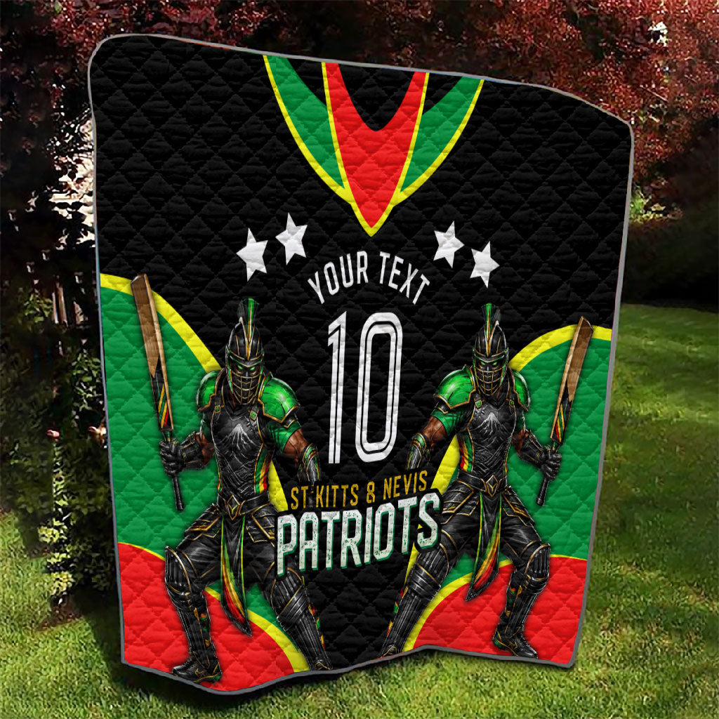 Personalized St Kitts And Nevis Patriots Cricket Quilt Dynamic Player Celebration Team Pride