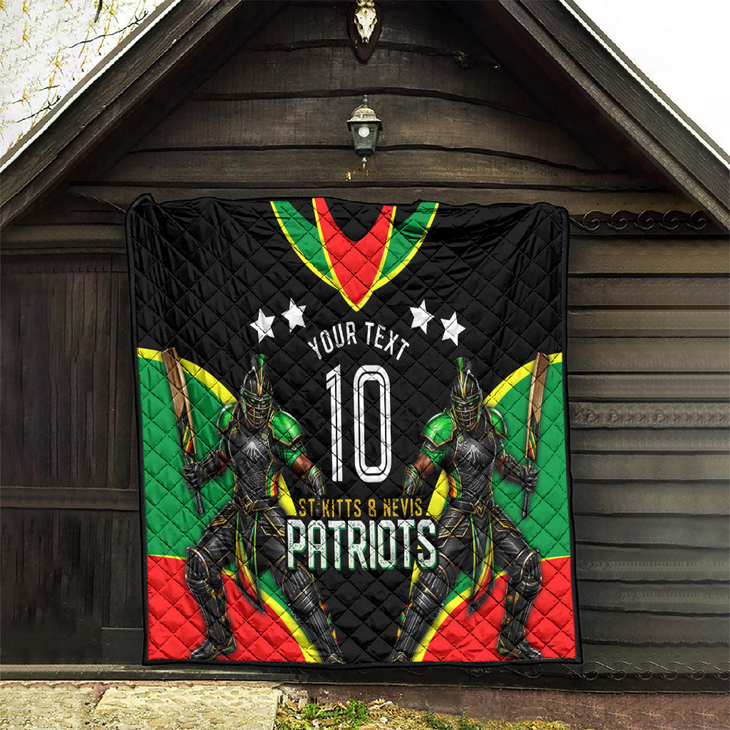 Personalized St Kitts And Nevis Patriots Cricket Quilt Dynamic Player Celebration Team Pride