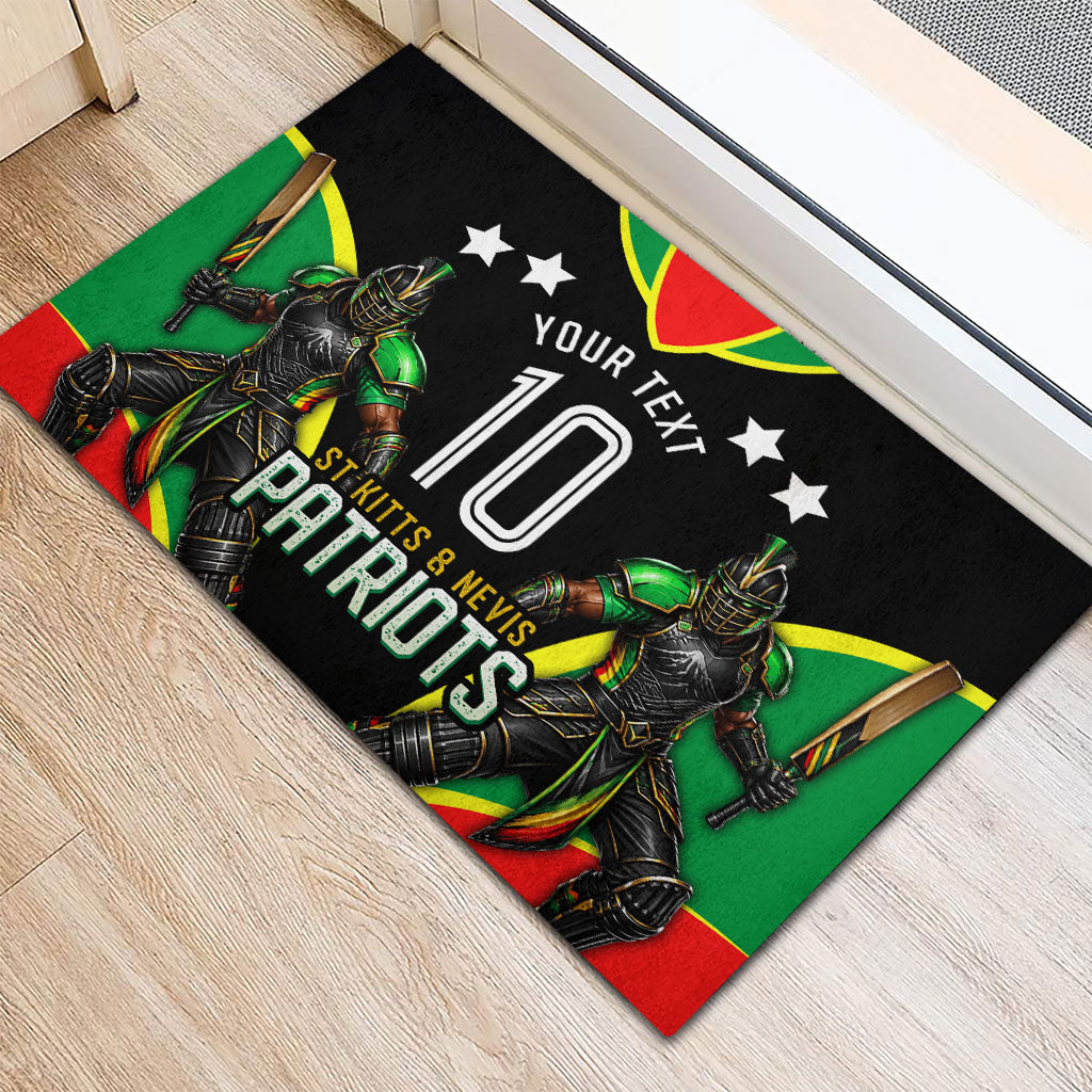 Personalized St Kitts And Nevis Patriots Cricket Rubber Doormat Dynamic Player Celebration Team Pride