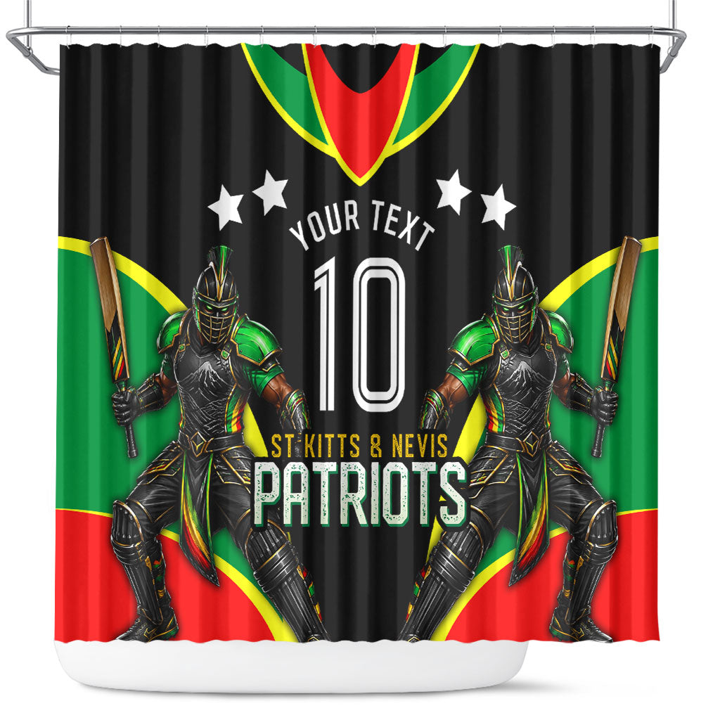 Personalized St Kitts And Nevis Patriots Cricket Shower Curtain Dynamic Player Celebration Team Pride