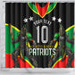 Personalized St Kitts And Nevis Patriots Cricket Shower Curtain Dynamic Player Celebration Team Pride