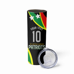 Personalized St Kitts And Nevis Patriots Cricket Skinny Tumbler Dynamic Player Celebration Team Pride