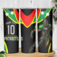 Personalized St Kitts And Nevis Patriots Cricket Skinny Tumbler Dynamic Player Celebration Team Pride