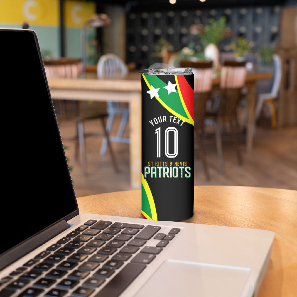 Personalized St Kitts And Nevis Patriots Cricket Skinny Tumbler Dynamic Player Celebration Team Pride