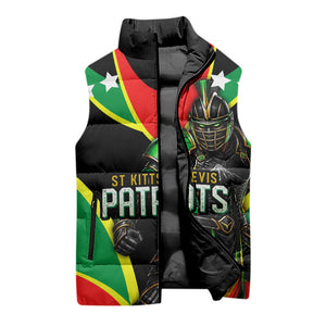 Personalized St Kitts And Nevis Patriots Cricket Sleeveless Puffer Jacket Dynamic Player Celebration Team Pride