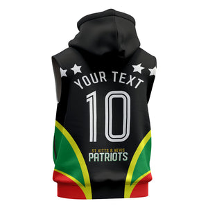 Personalized St Kitts And Nevis Patriots Cricket Sleeveless Zip Hoodie Dynamic Player Celebration Team Pride