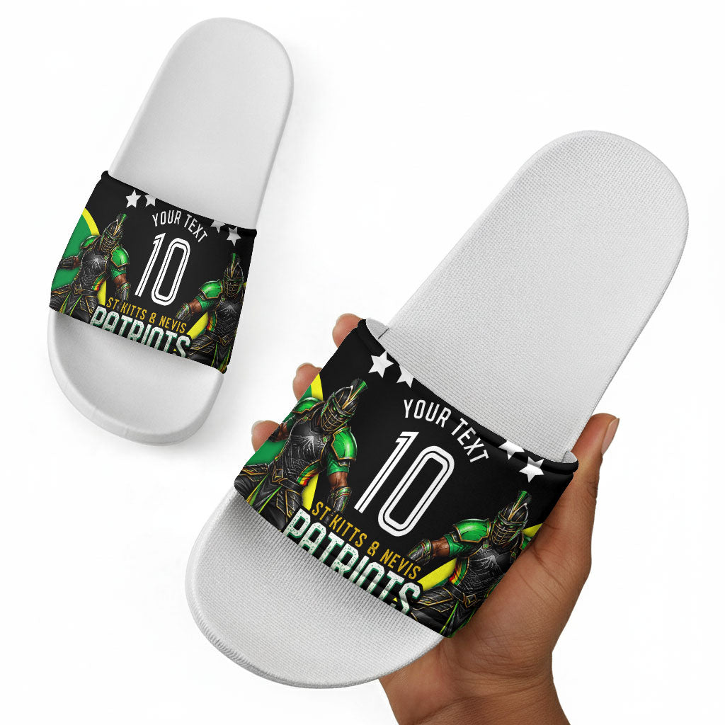 Personalized St Kitts And Nevis Patriots Cricket Slide Sandals Dynamic Player Celebration Team Pride