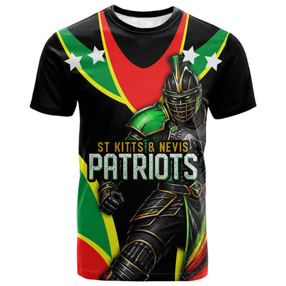 Personalized St Kitts And Nevis Patriots Cricket T shirt Dynamic Player Celebration Team Pride
