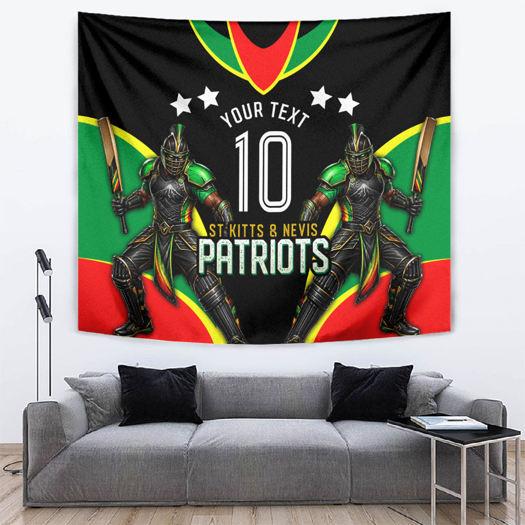 Personalized St Kitts And Nevis Patriots Cricket Tapestry Dynamic Player Celebration Team Pride