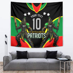 Personalized St Kitts And Nevis Patriots Cricket Tapestry Dynamic Player Celebration Team Pride