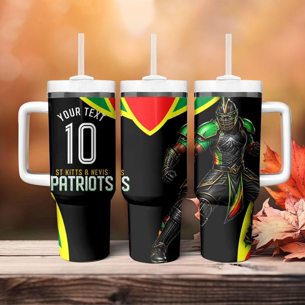 Personalized St Kitts And Nevis Patriots Cricket Tumbler With Handle Dynamic Player Celebration Team Pride