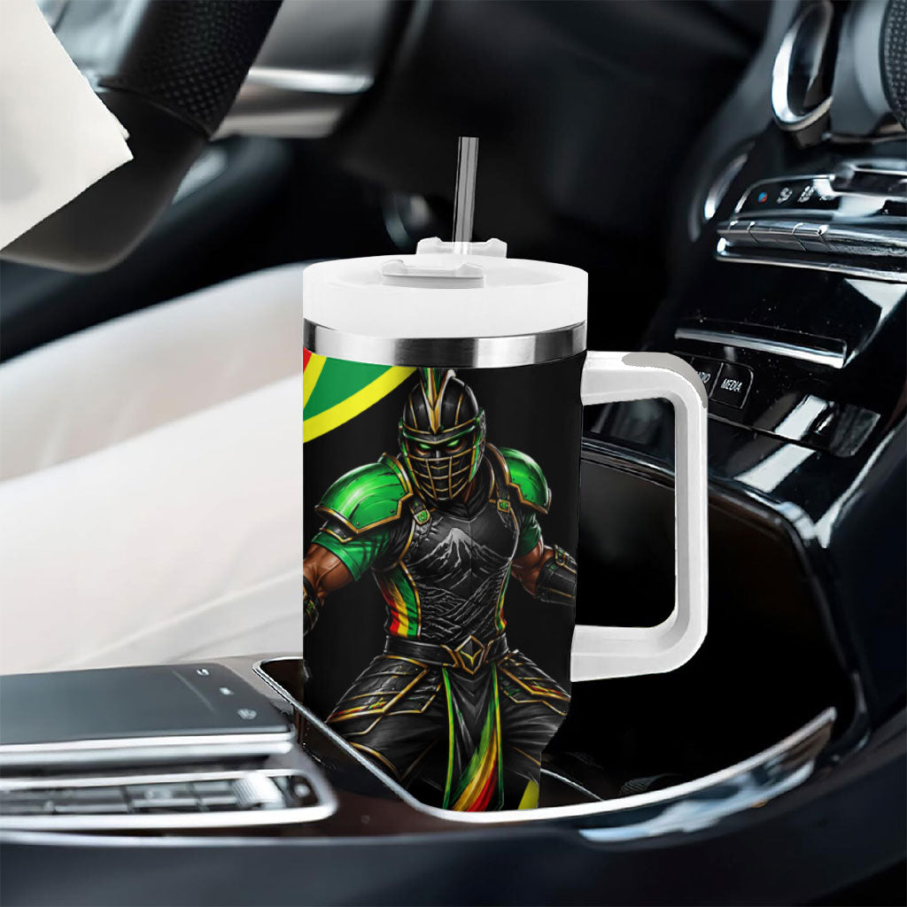 Personalized St Kitts And Nevis Patriots Cricket Tumbler With Handle Dynamic Player Celebration Team Pride