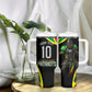 Personalized St Kitts And Nevis Patriots Cricket Tumbler With Handle Dynamic Player Celebration Team Pride