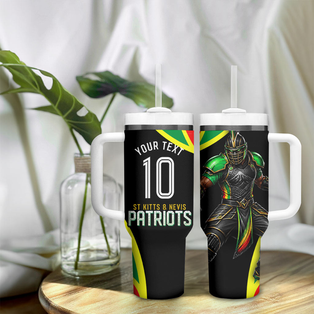Personalized St Kitts And Nevis Patriots Cricket Tumbler With Handle Dynamic Player Celebration Team Pride