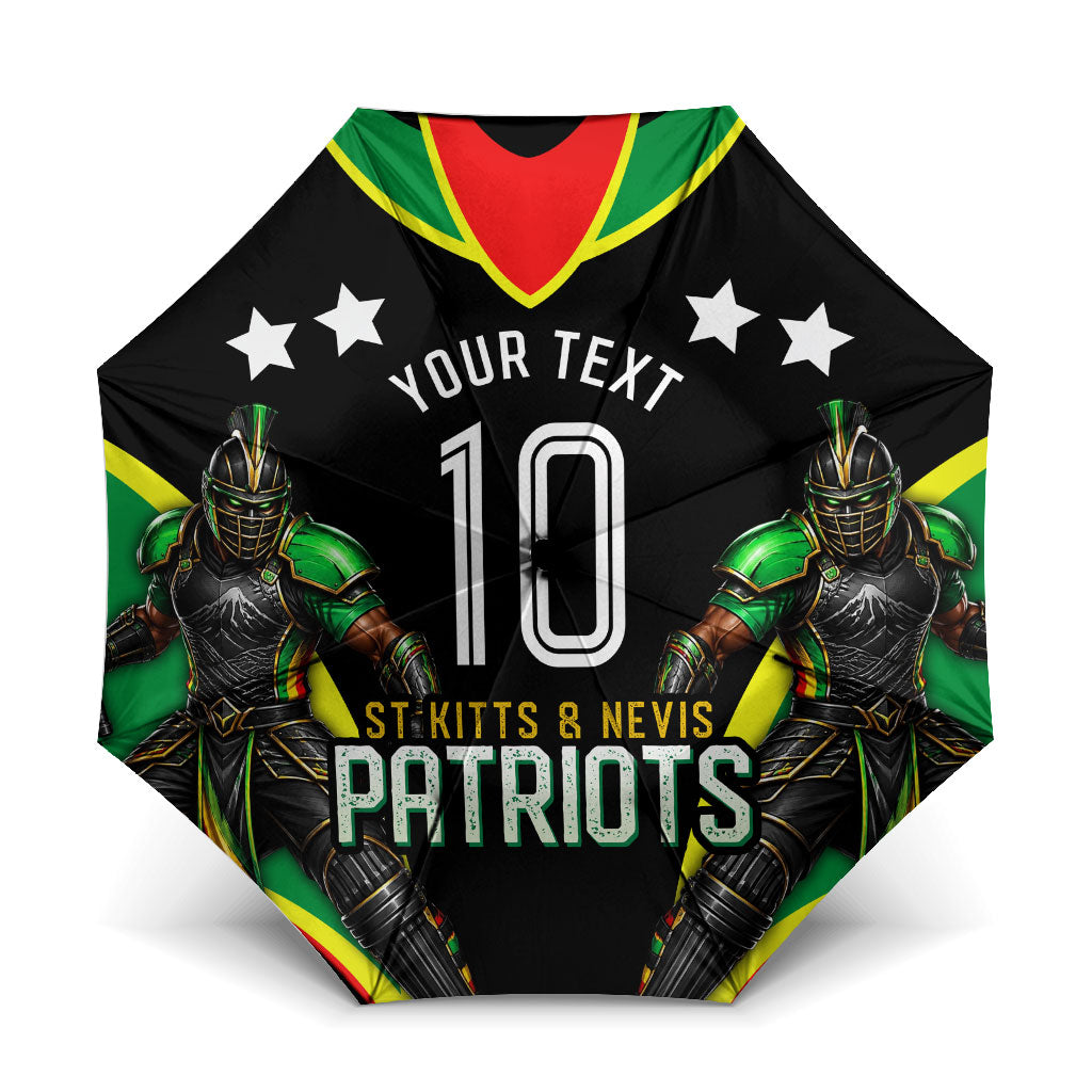 Personalized St Kitts And Nevis Patriots Cricket Umbrella Dynamic Player Celebration Team Pride