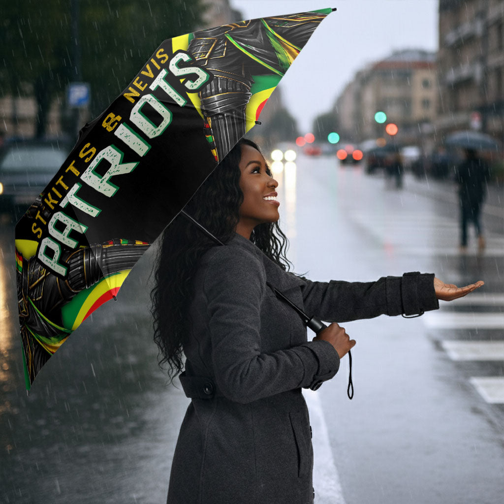 Personalized St Kitts And Nevis Patriots Cricket Umbrella Dynamic Player Celebration Team Pride