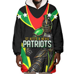 Personalized St Kitts And Nevis Patriots Cricket Wearable Blanket Hoodie Dynamic Player Celebration Team Pride