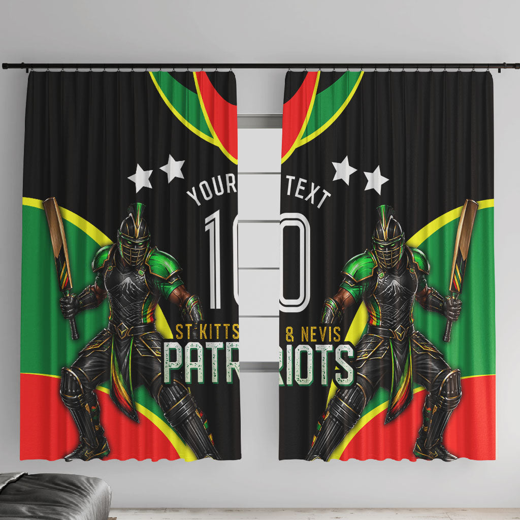 Personalized St Kitts And Nevis Patriots Cricket Window Curtain Dynamic Player Celebration Team Pride
