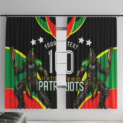 Personalized St Kitts And Nevis Patriots Cricket Window Curtain Dynamic Player Celebration Team Pride
