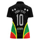 Personalized St Kitts And Nevis Patriots Cricket Women Polo Shirt Dynamic Player Celebration Team Pride