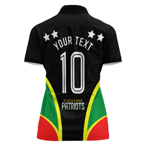 Personalized St Kitts And Nevis Patriots Cricket Women Polo Shirt Dynamic Player Celebration Team Pride