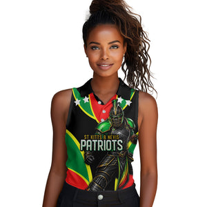 Personalized St Kitts And Nevis Patriots Cricket Women Sleeveless Polo Shirt Dynamic Player Celebration Team Pride