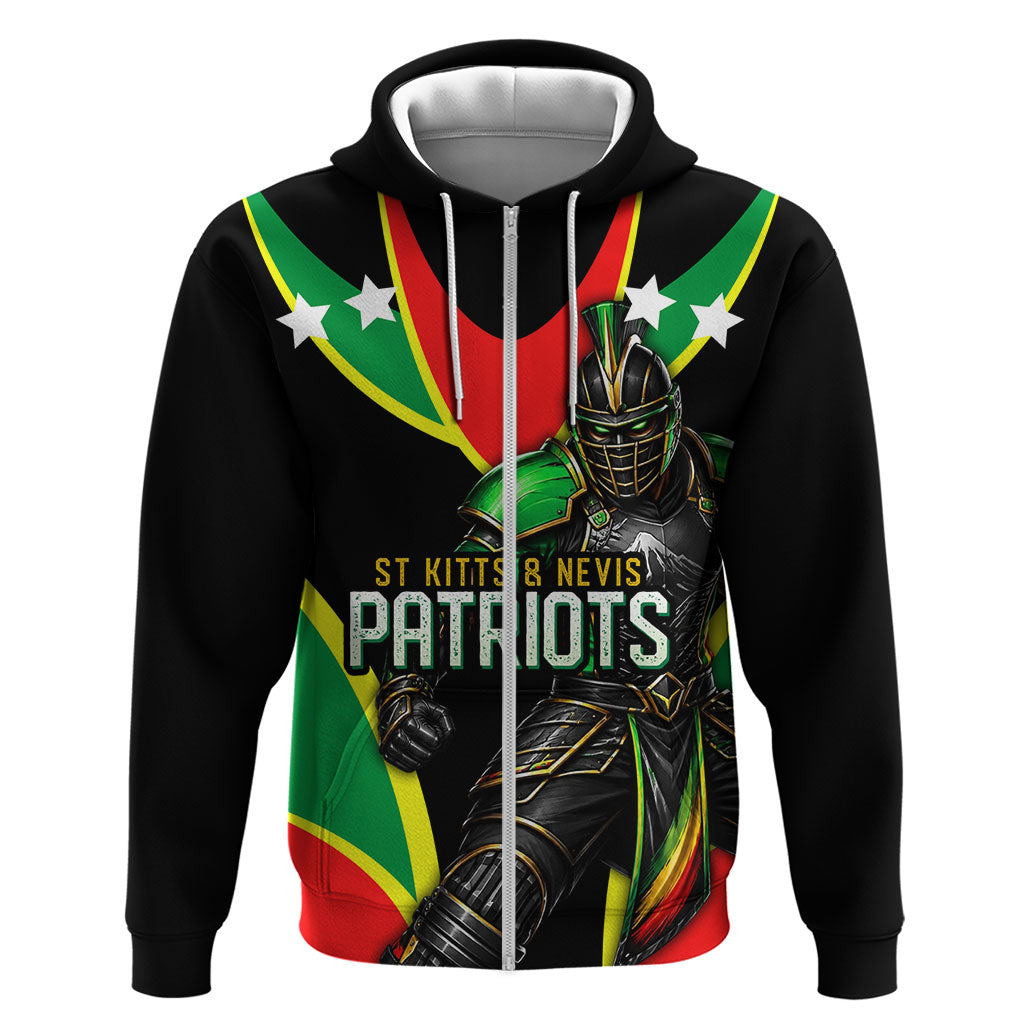 Personalized St Kitts And Nevis Patriots Cricket Zip Hoodie Dynamic Player Celebration Team Pride