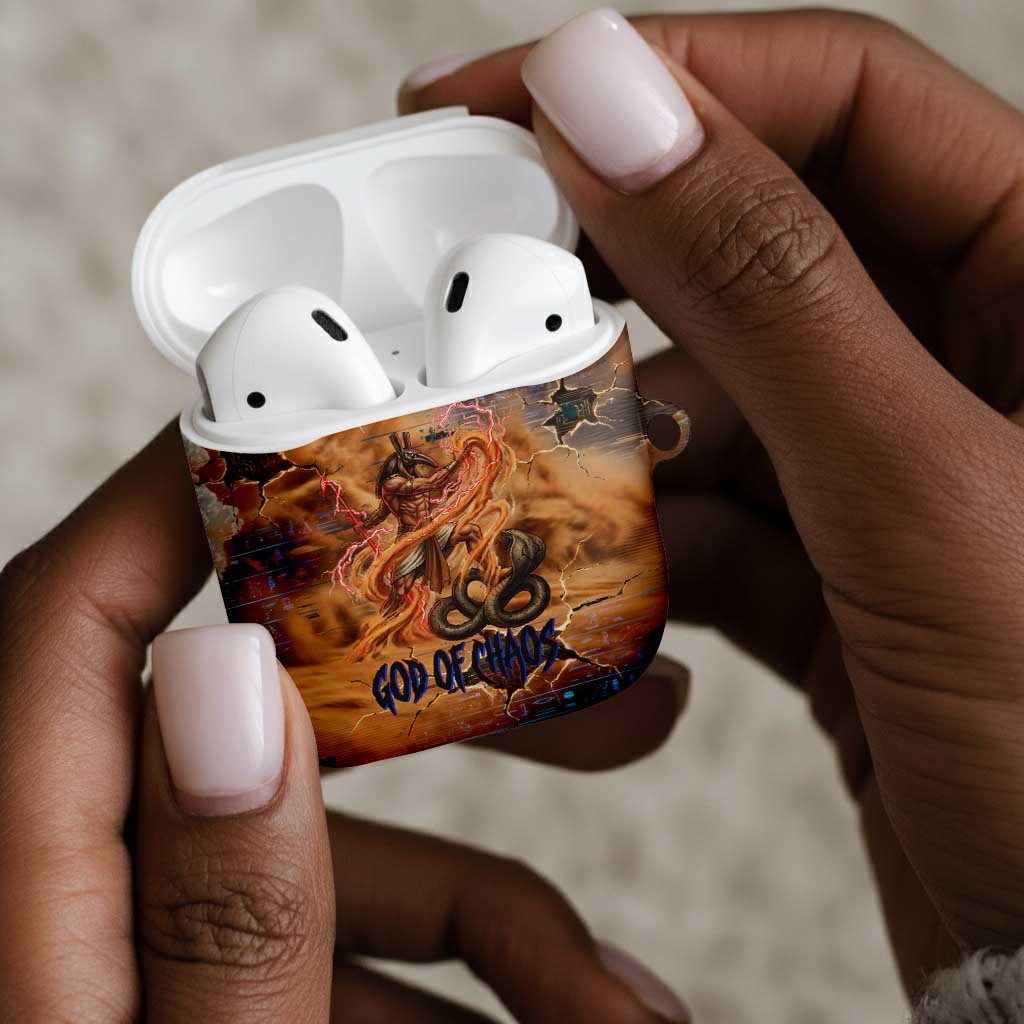 Seth Serpent AirPods Case Sandstorm Egyptian Chaos God in Ancient Desert Tones