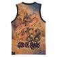 Seth Serpent Basketball Jersey Sandstorm Egyptian Chaos God in Ancient Desert Tones