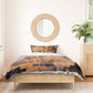 Seth Serpent Bedding Set Sandstorm Egyptian Chaos God in Ancient Desert Tones