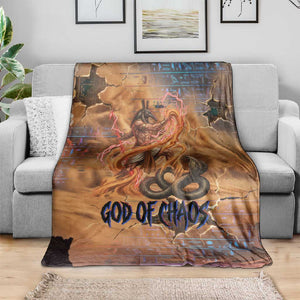 Seth Serpent Blanket Sandstorm Egyptian Chaos God in Ancient Desert Tones
