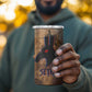 Seth Serpent 4 in 1 Can Cooler Tumbler Sandstorm Egyptian Chaos God in Ancient Desert Tones