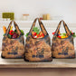 Seth Serpent Grocery Bag Sandstorm Egyptian Chaos God in Ancient Desert Tones