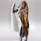 Seth Serpent Hooded Blanket Sandstorm Egyptian Chaos God in Ancient Desert Tones