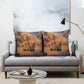 Seth Serpent Pillow Cover Sandstorm Egyptian Chaos God in Ancient Desert Tones