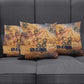 Seth Serpent Pillow Cover Sandstorm Egyptian Chaos God in Ancient Desert Tones