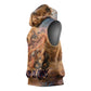 Seth Serpent Sleeveless Hoodie Sandstorm Egyptian Chaos God in Ancient Desert Tones