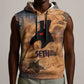 Seth Serpent Sleeveless Hoodie Sandstorm Egyptian Chaos God in Ancient Desert Tones