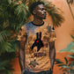 Seth Serpent T shirt Sandstorm Egyptian Chaos God in Ancient Desert Tones