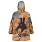 Seth Serpent Wearable Blanket Hoodie Sandstorm Egyptian Chaos God in Ancient Desert Tones