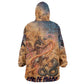 Seth Serpent Wearable Blanket Hoodie Sandstorm Egyptian Chaos God in Ancient Desert Tones