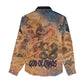 Seth Serpent Women Casual Shirt Sandstorm Egyptian Chaos God in Ancient Desert Tones