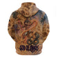 Seth Serpent Zip Hoodie Sandstorm Egyptian Chaos God in Ancient Desert Tones