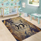 Suty Area Rug with Typhonic Beast Staff Ancient Egypt Symbolism