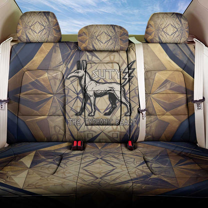 Suty Back Car Seat Cover with Typhonic Beast Staff Ancient Egypt Symbolism
