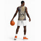 Suty Basketball Jersey with Typhonic Beast Staff Ancient Egypt Symbolism