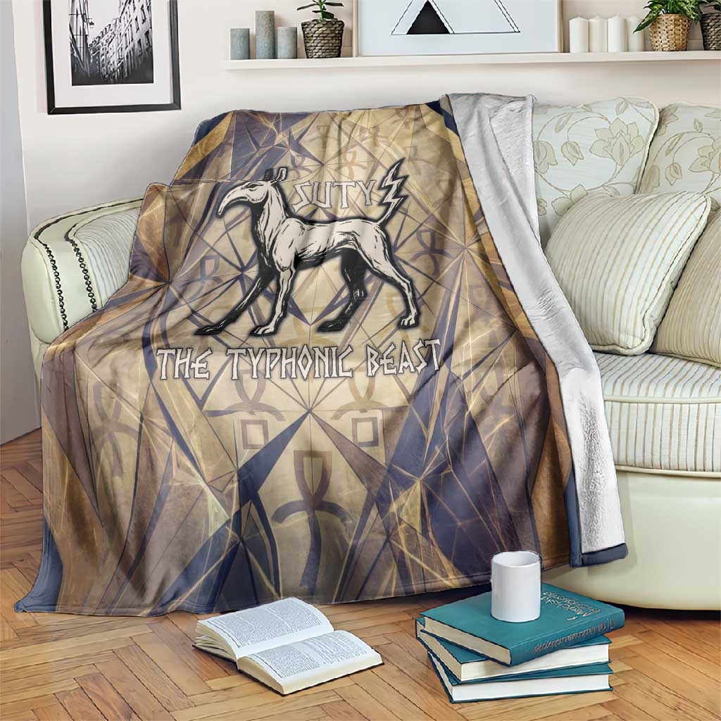 Suty Blanket with Typhonic Beast Staff Ancient Egypt Symbolism