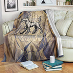 Suty Blanket with Typhonic Beast Staff Ancient Egypt Symbolism