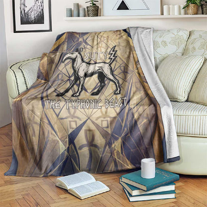 Suty Blanket with Typhonic Beast Staff Ancient Egypt Symbolism